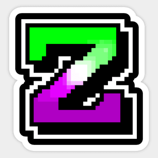 Pixel Zep Sticker